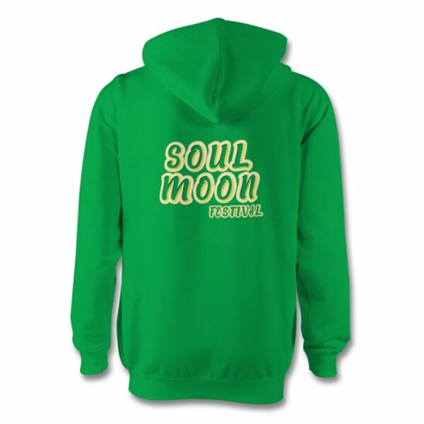 Sweat capuche vert arrière